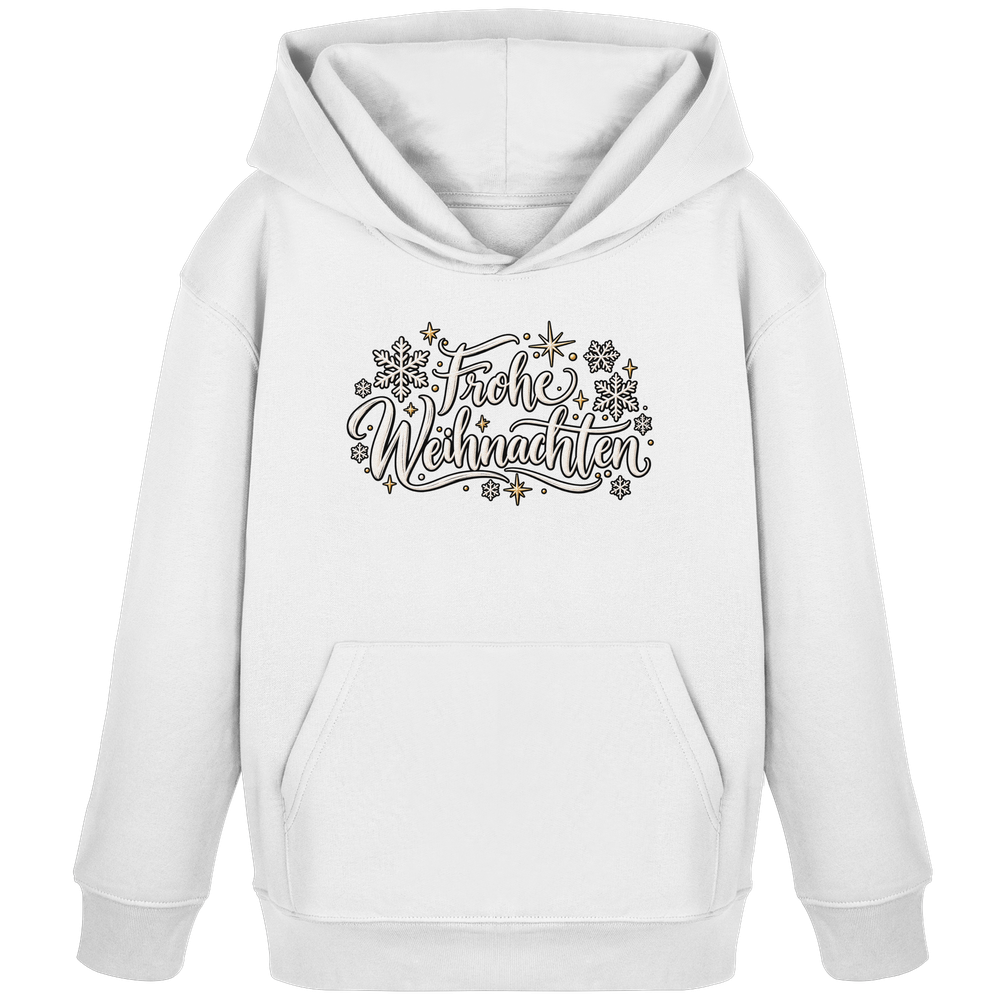 Frohe Weihnachten - Kids Organic Hoodie – Bild 2