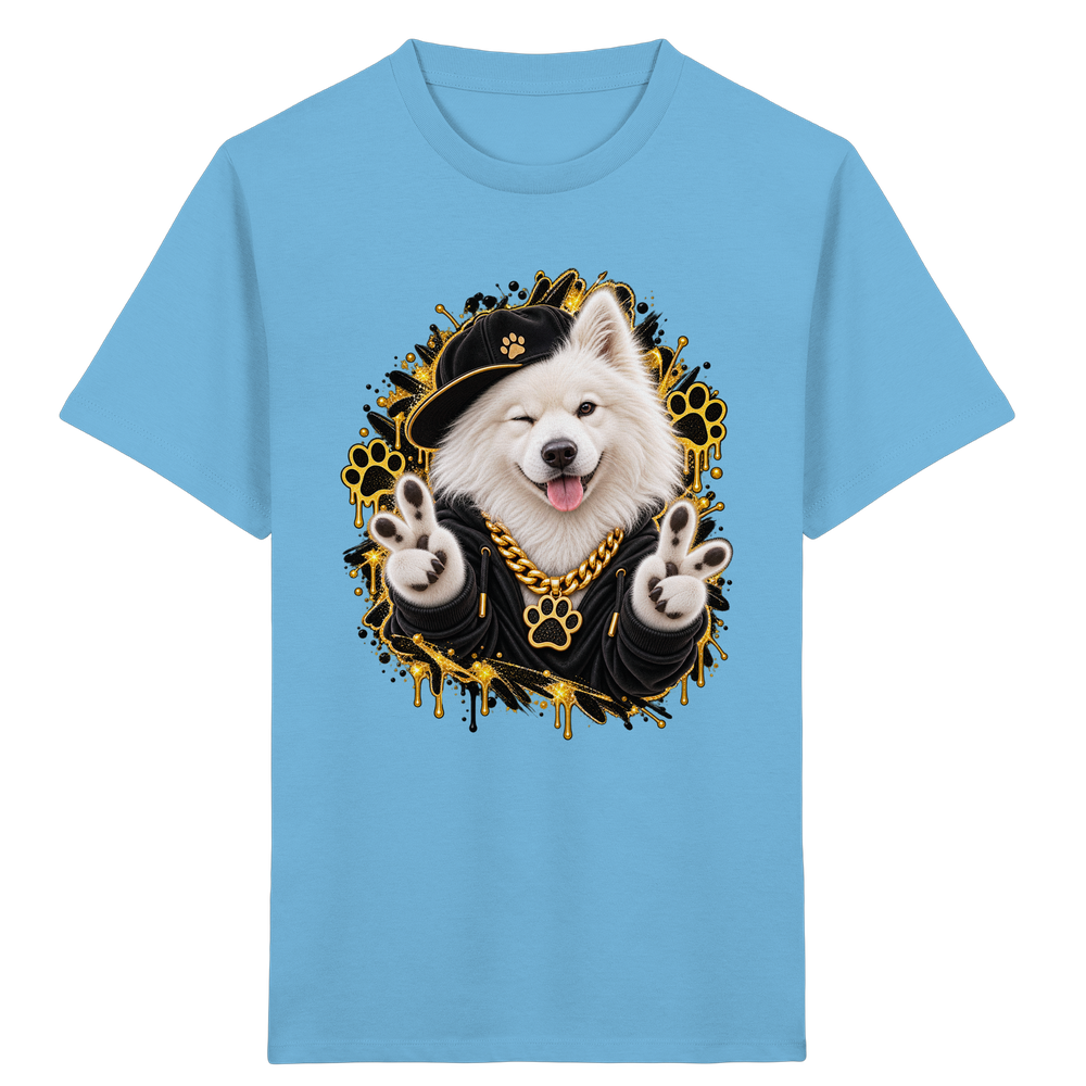 Samojede - Funny - Kids Organic Shirt – Bild 6