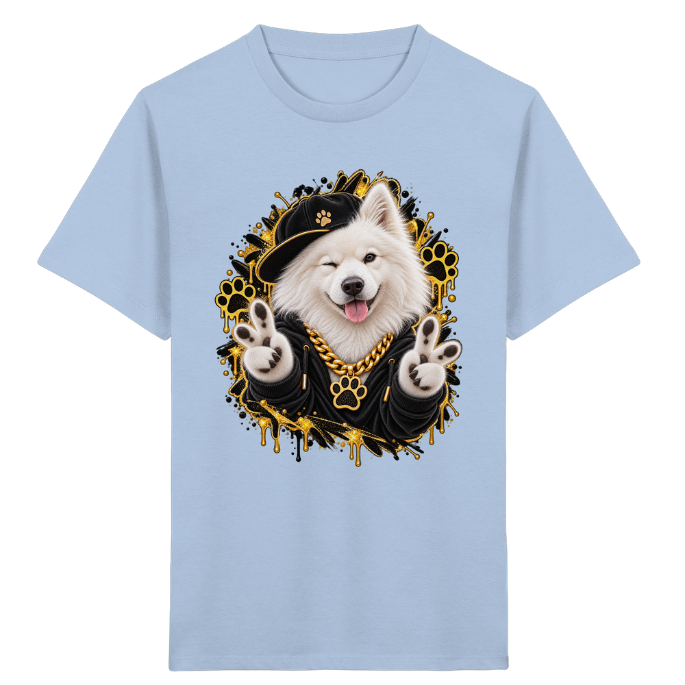 Samojede - Funny - Kids Organic Shirt – Bild 8