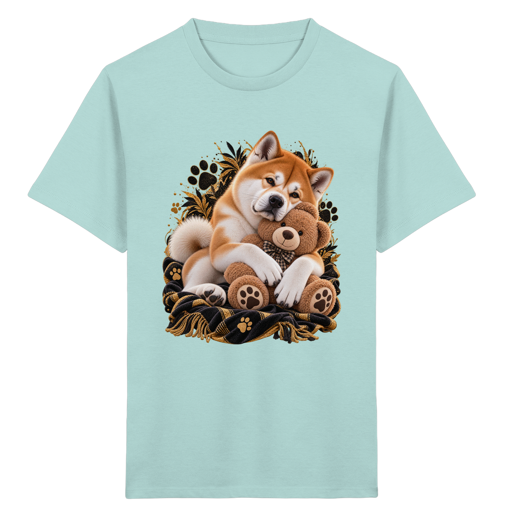 Akita - Cuddle - Kids Organic Shirt