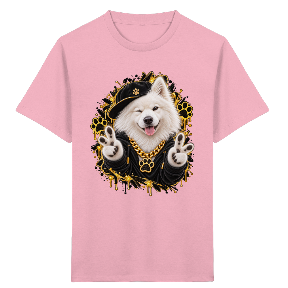 Samojede - Funny - Kids Organic Shirt – Bild 4