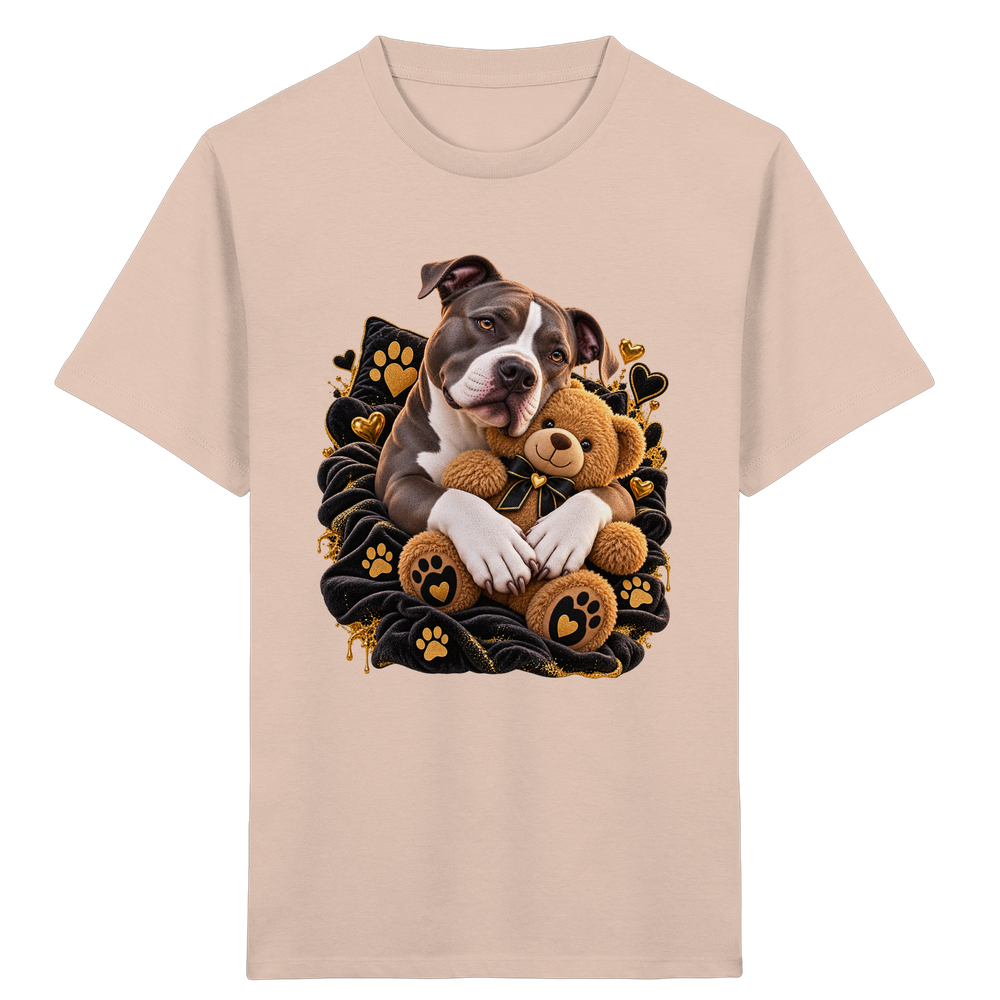 American Staffordshire Terrier - Cuddle - Kids Organic Shirt – Bild 9