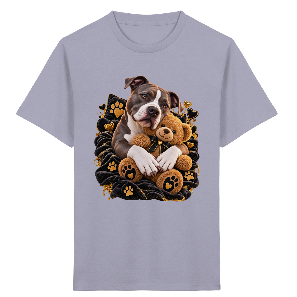 American Staffordshire Terrier - Cuddle - Kids Organic Shirt – Bild 7