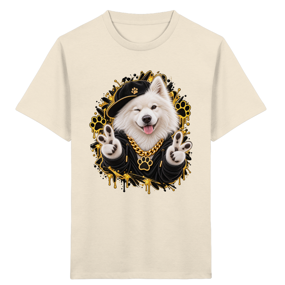 Samojede - Funny - Kids Organic Shirt – Bild 10