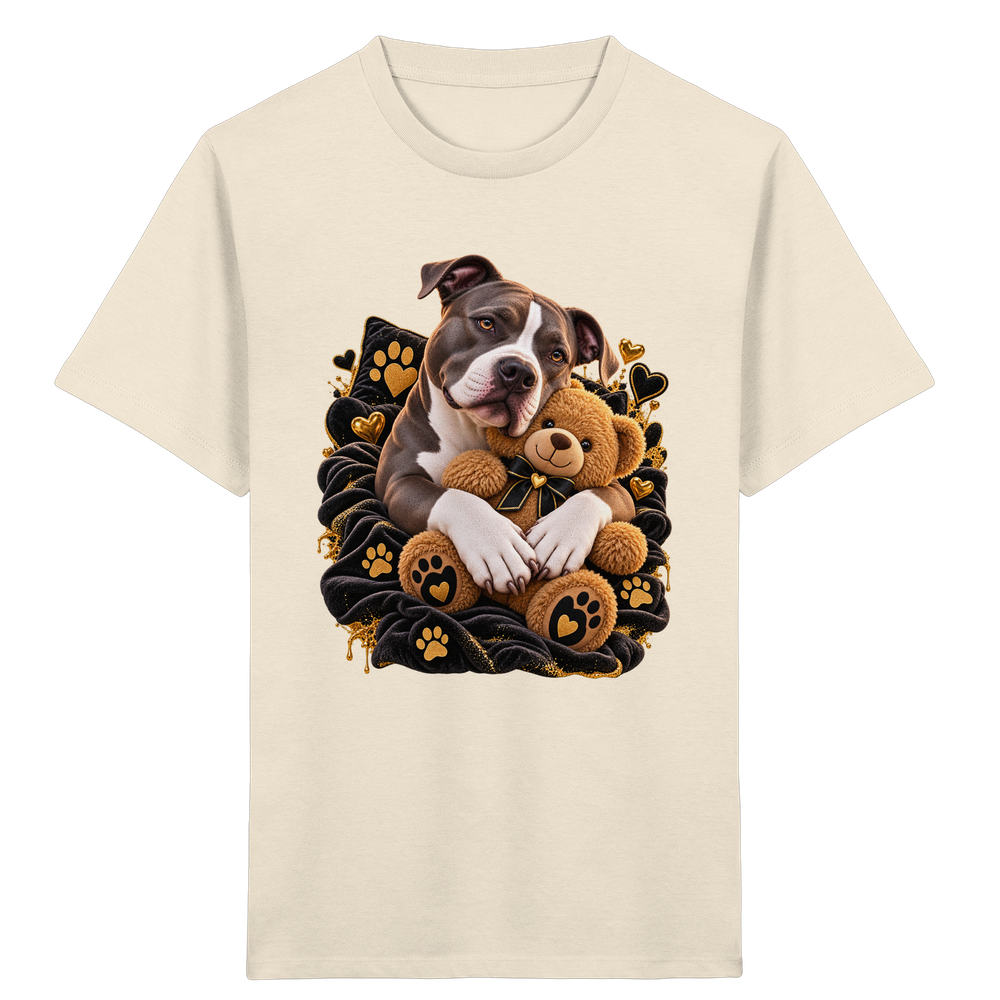 American Staffordshire Terrier - Cuddle - Kids Organic Shirt – Bild 10