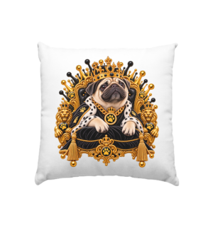 Mops - King - Kissen 40x40cm