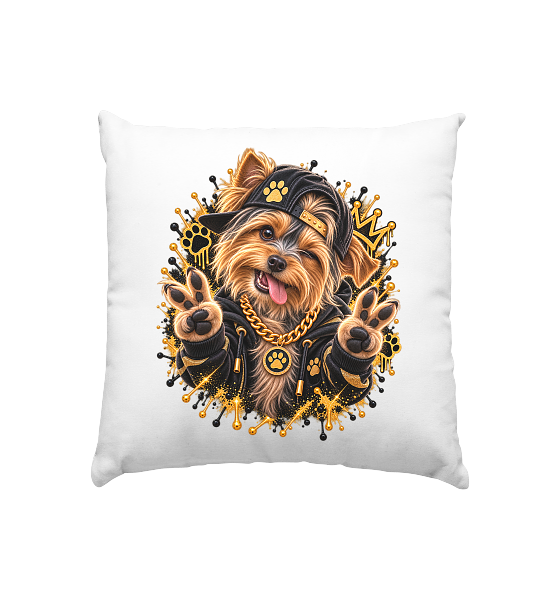 Yorkshire Terrier - Funny - Kissen 40x40cm