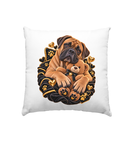 Bullmastiff - Cuddle - Kissen 40x40cm