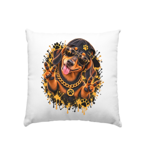 Dackel - Funny - Kissen 40x40cm