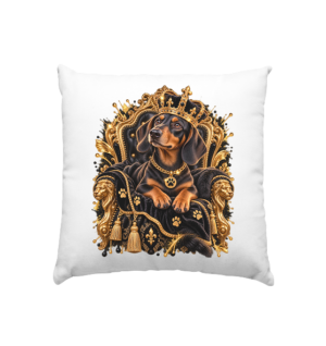 Dackel - King - Kissen 40x40cm
