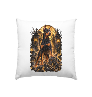 Dobermann - Power - Kissen 40x40cm