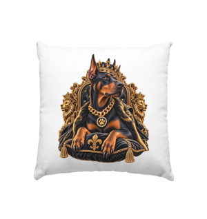 Dobermann - King - Kissen 40x40cm