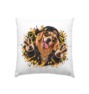 Golden Retriever - Funny - Kissen 40x40cm