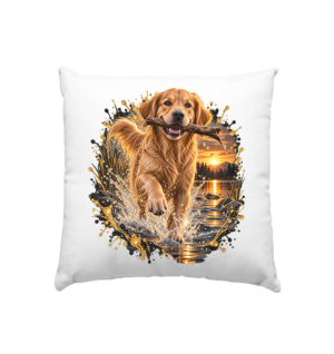 Golden Retriever - Power - Kissen 40x40cm