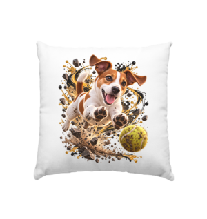 Jack Russell - Power - Kissen 40x40cm