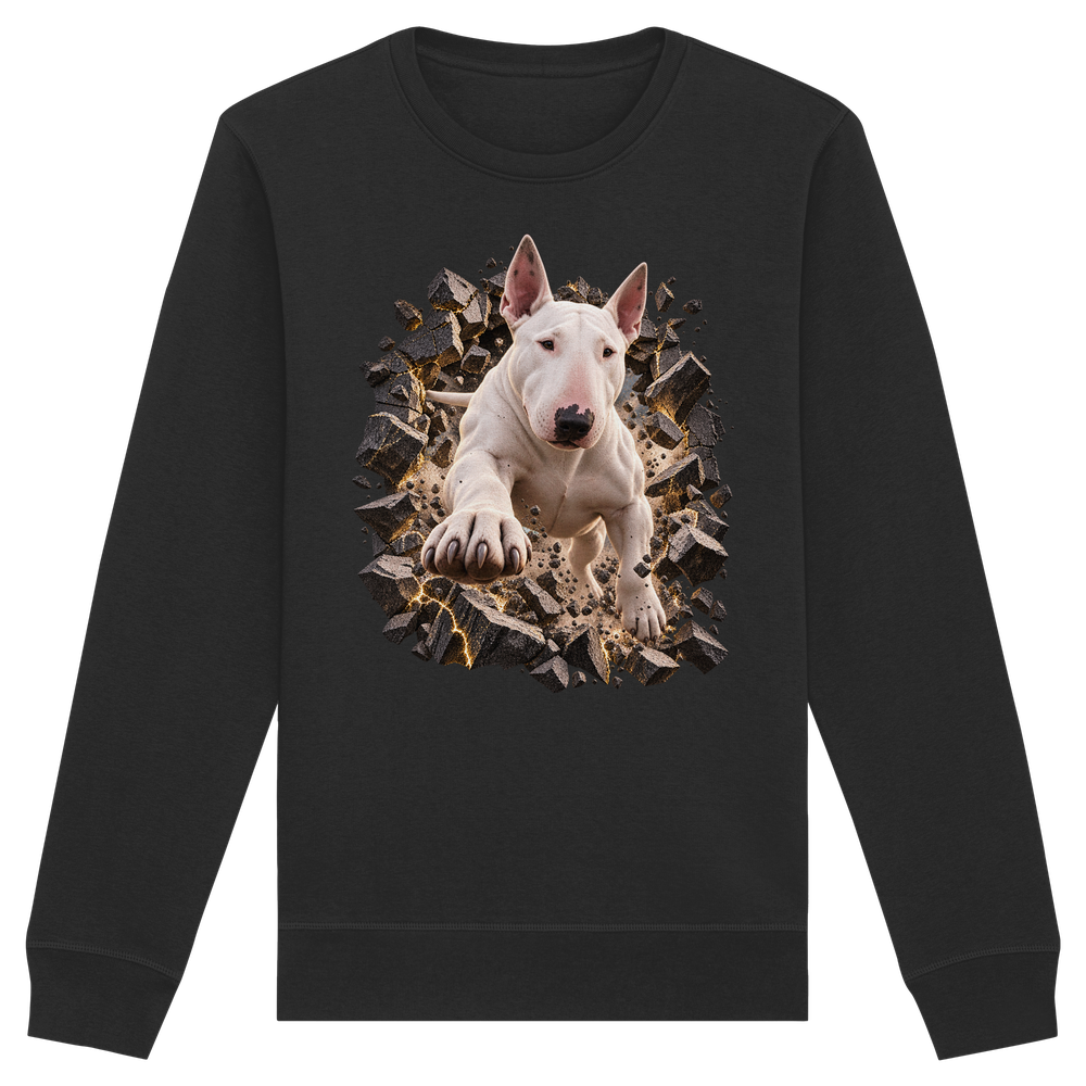 Bullterrier - Breaking Through - Organic Basic Unisex Sweatshirt
