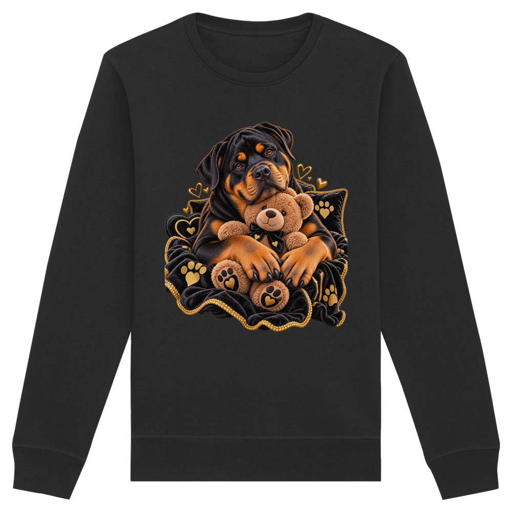 Rottweiler - Cuddle - Organic Basic Unisex Sweatshirt – Bild 2