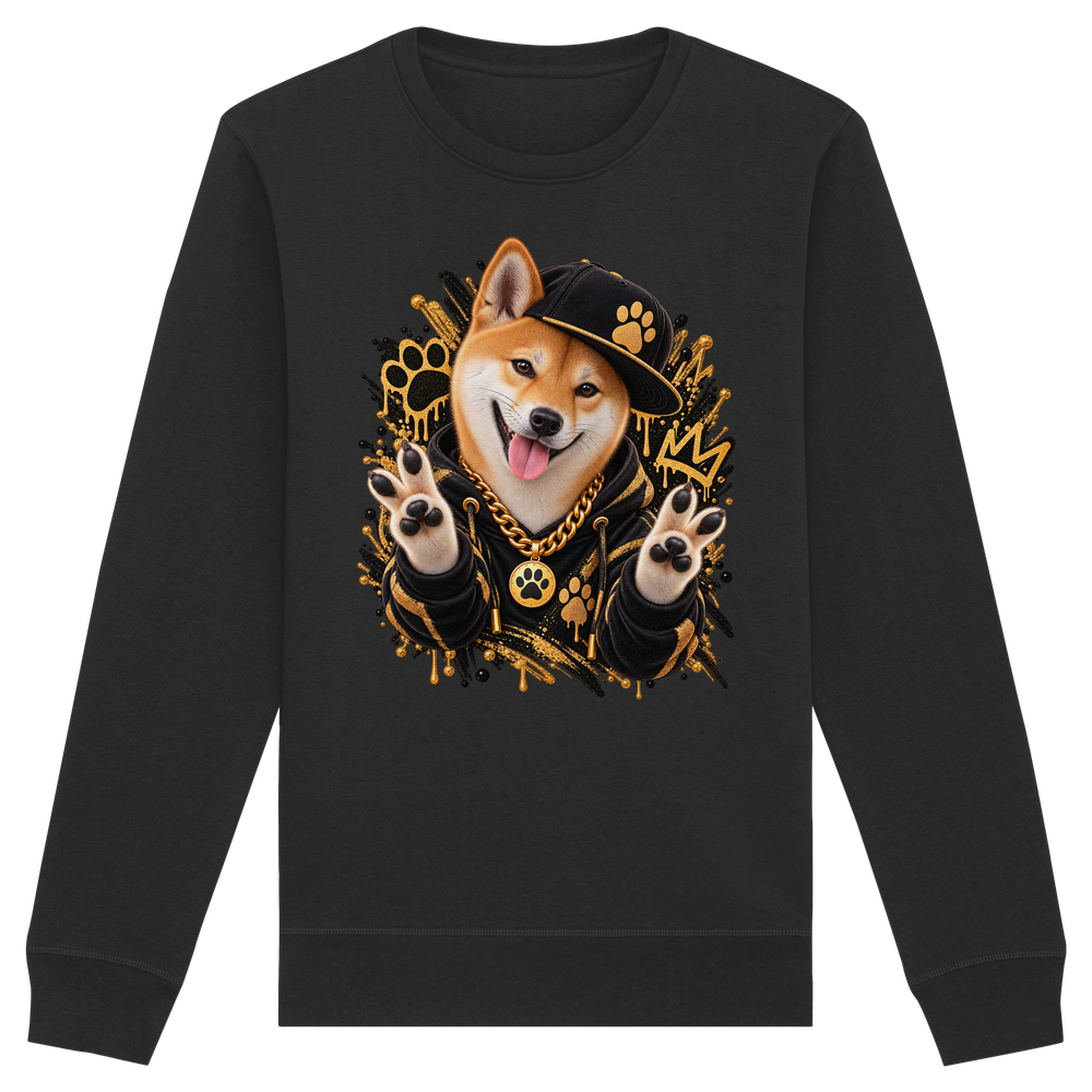 Shiba Inu - Funny - Organic Basic Unisex Sweatshirt – Bild 2