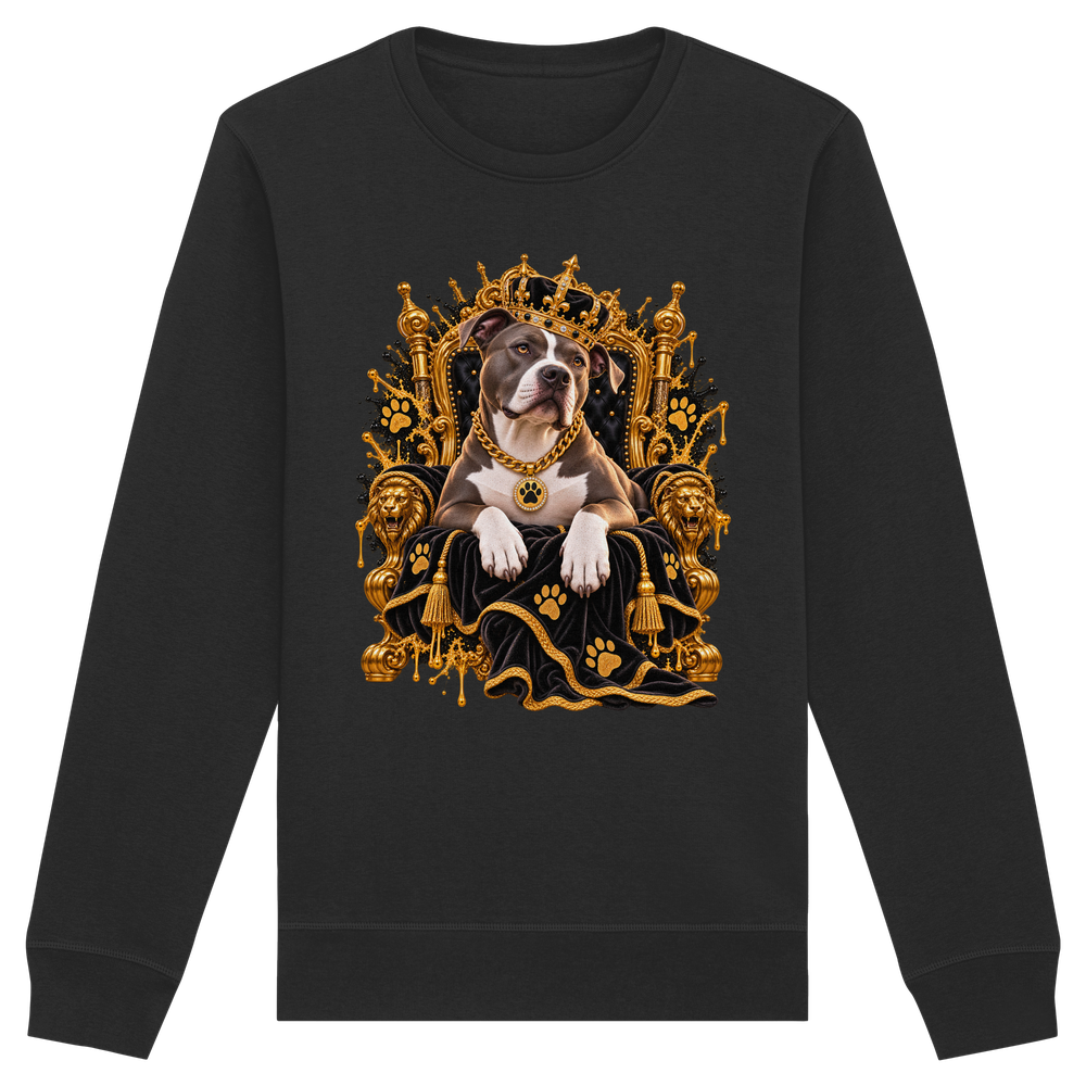 American Staffordshire Terrier - King - Organic Basic Unisex Sweatshirt – Bild 2
