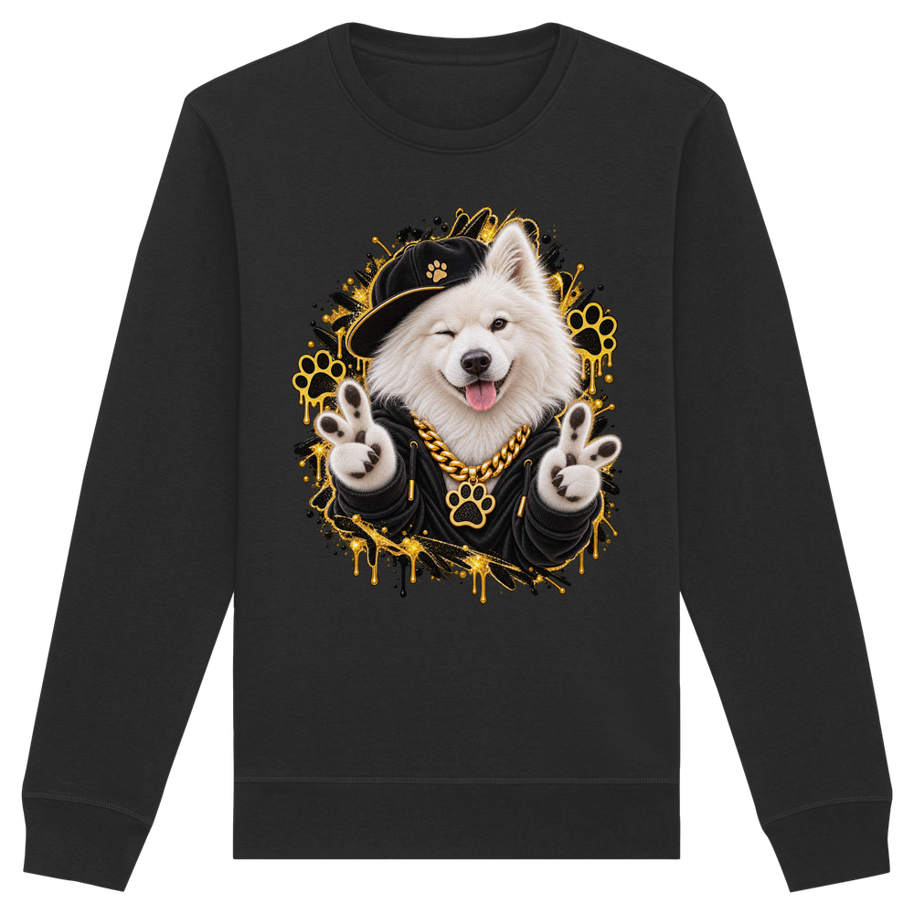 Samojede - Funny - Organic Basic Unisex Sweatshirt – Bild 2