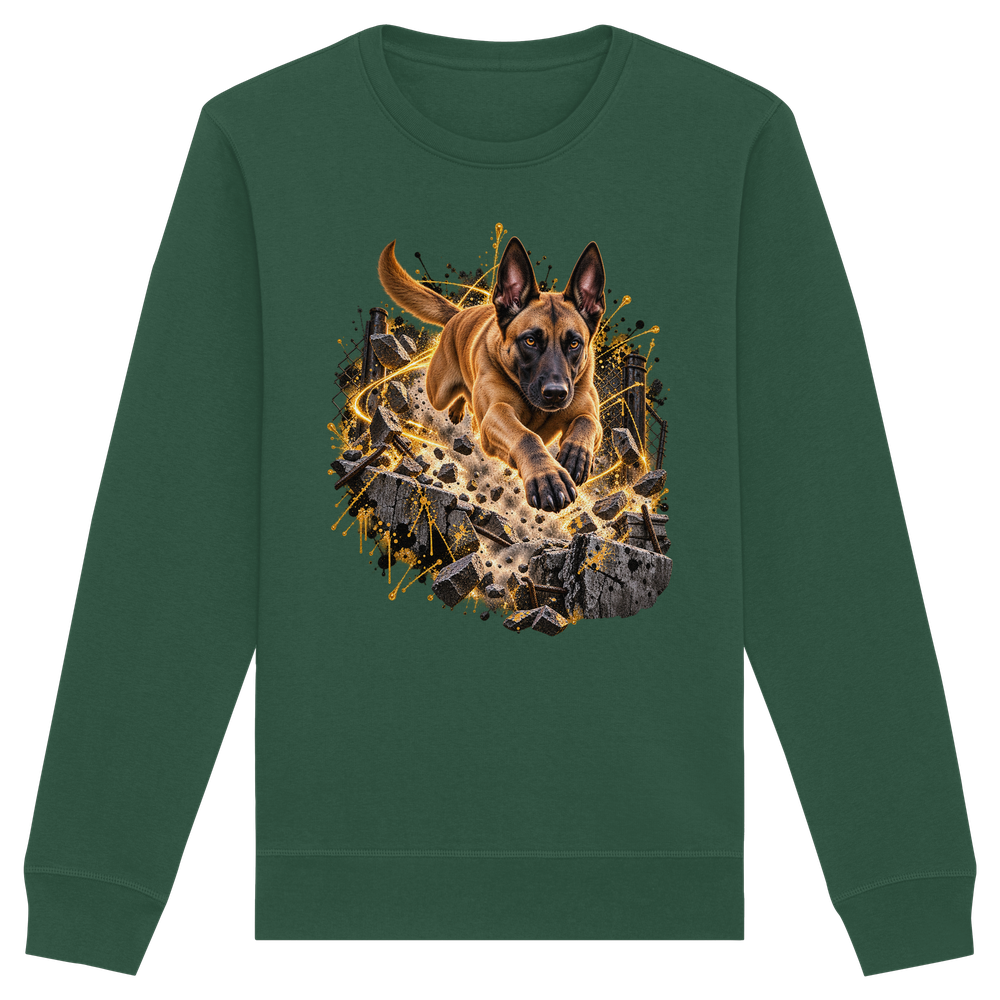 Malinois - Power - Organic Basic Unisex Sweatshirt – Bild 4