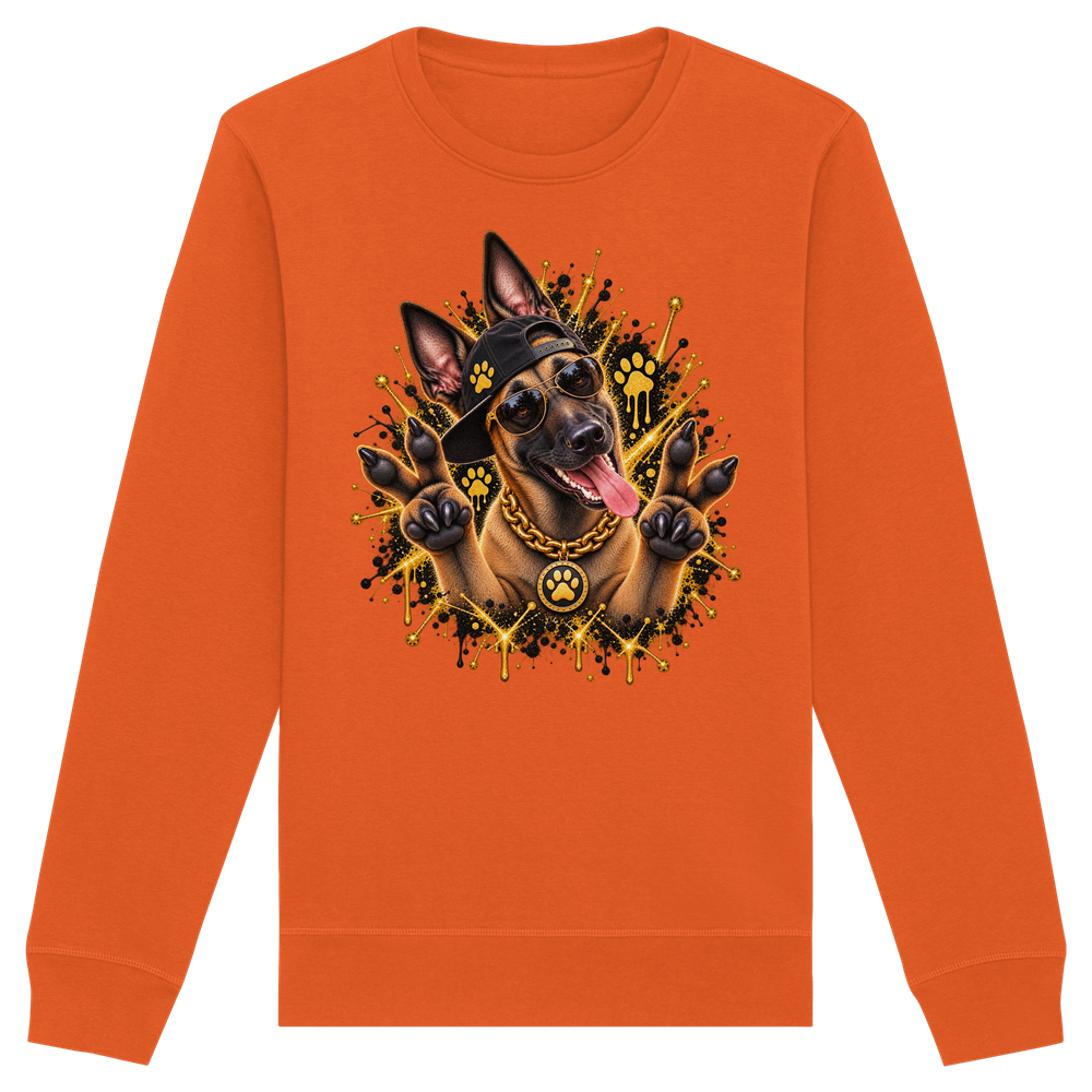 Malinois - Funny - Organic Basic Unisex Sweatshirt – Bild 8