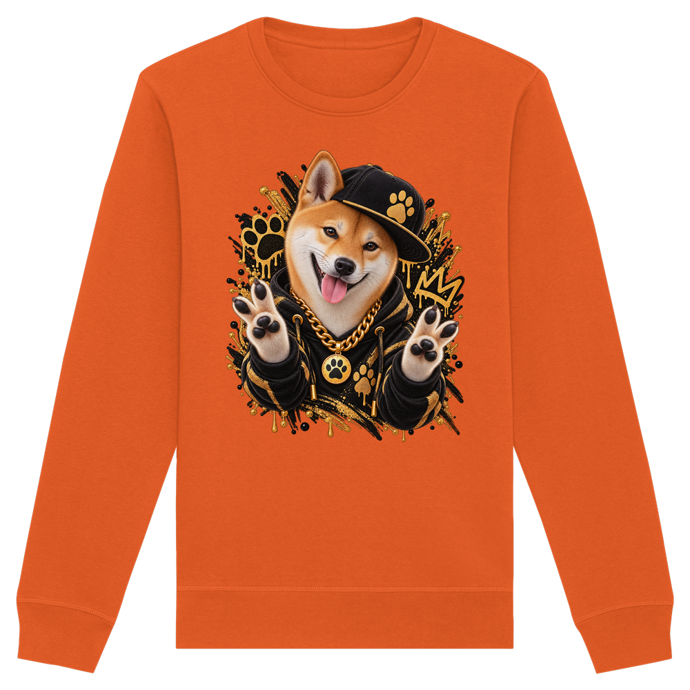 Shiba Inu - Funny - Organic Basic Unisex Sweatshirt – Bild 7