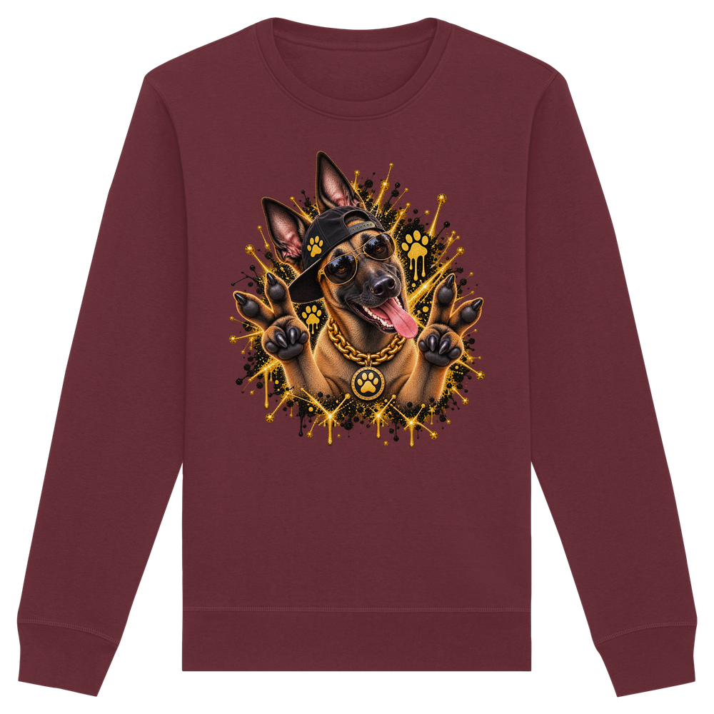 Malinois - Funny - Organic Basic Unisex Sweatshirt – Bild 7