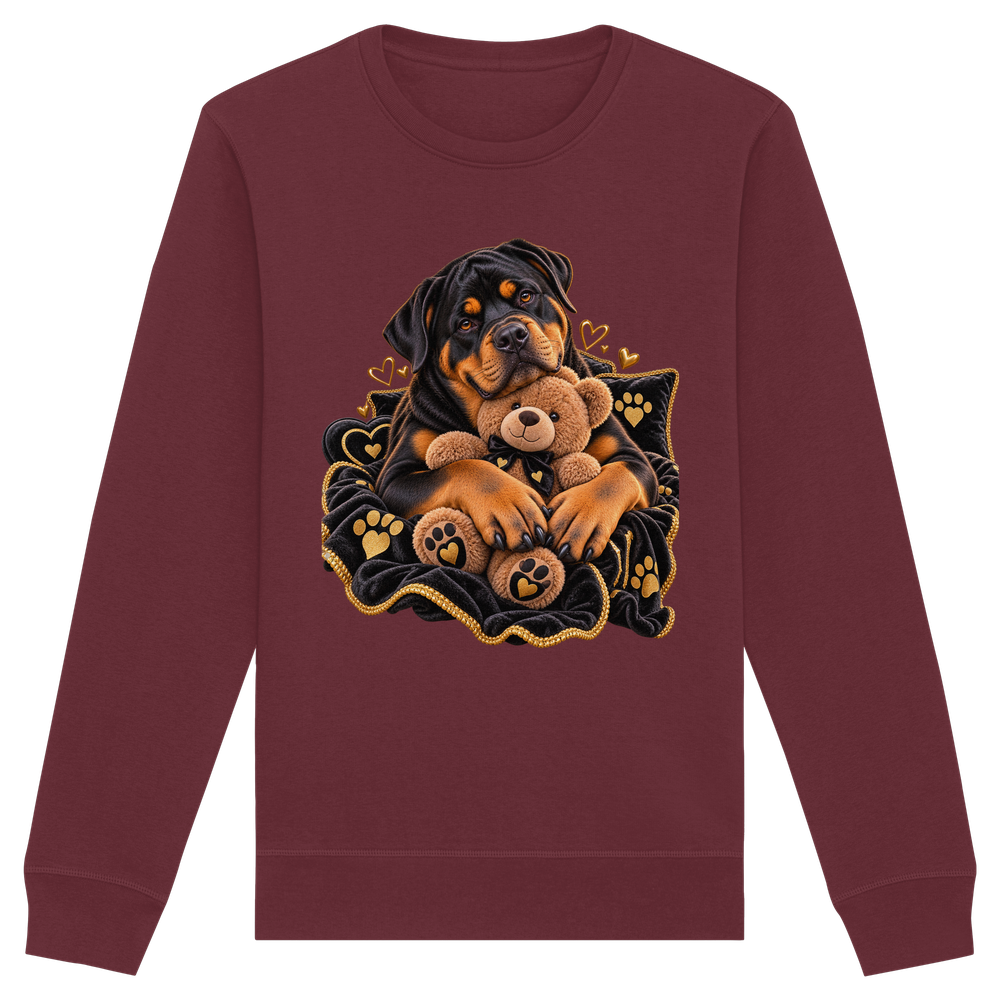 Rottweiler - Cuddle - Organic Basic Unisex Sweatshirt – Bild 6