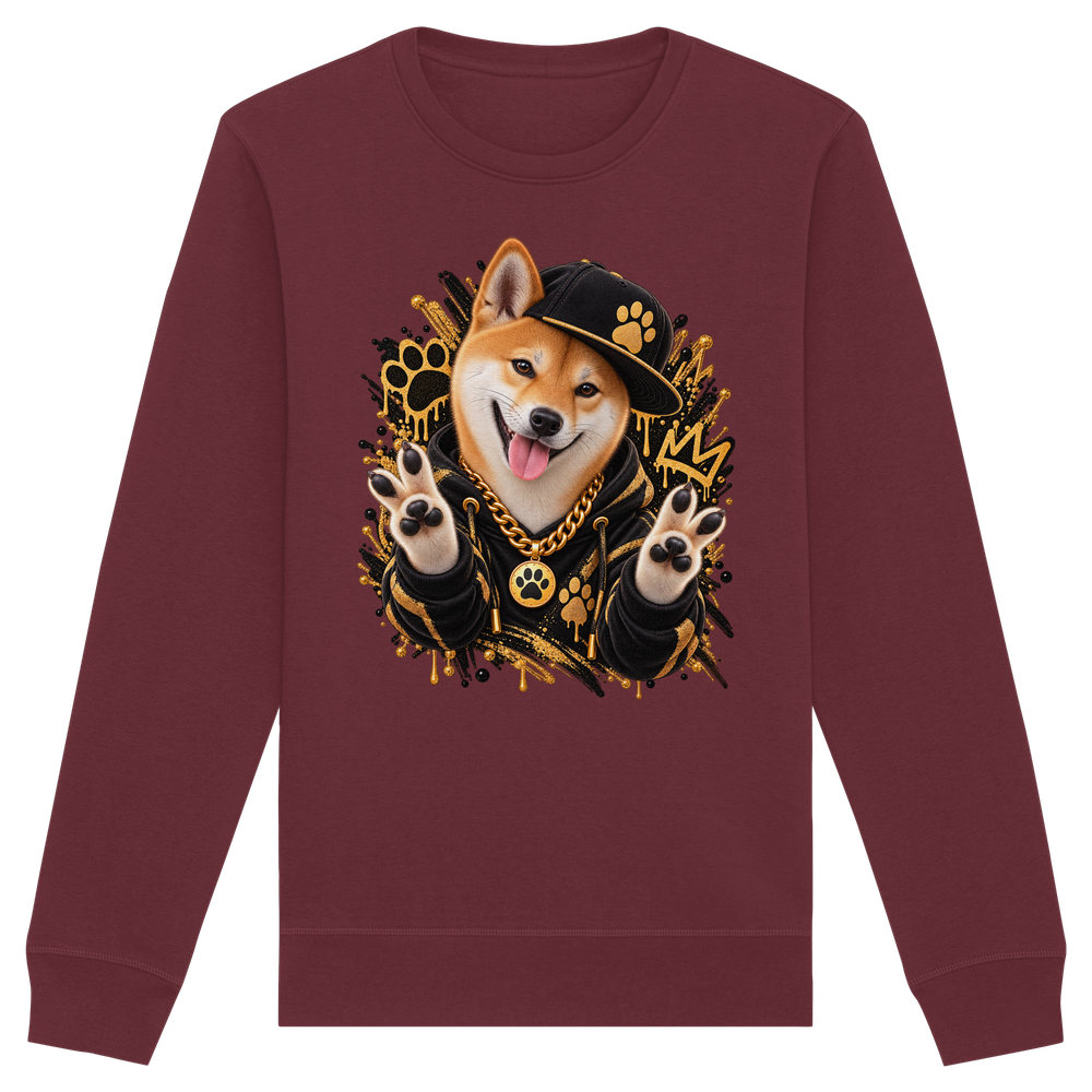 Shiba Inu - Funny - Organic Basic Unisex Sweatshirt – Bild 4