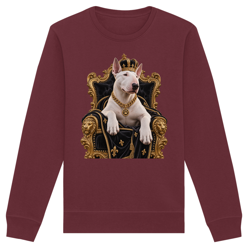 Bullterrier - King - Organic Basic Unisex Sweatshirt – Bild 3