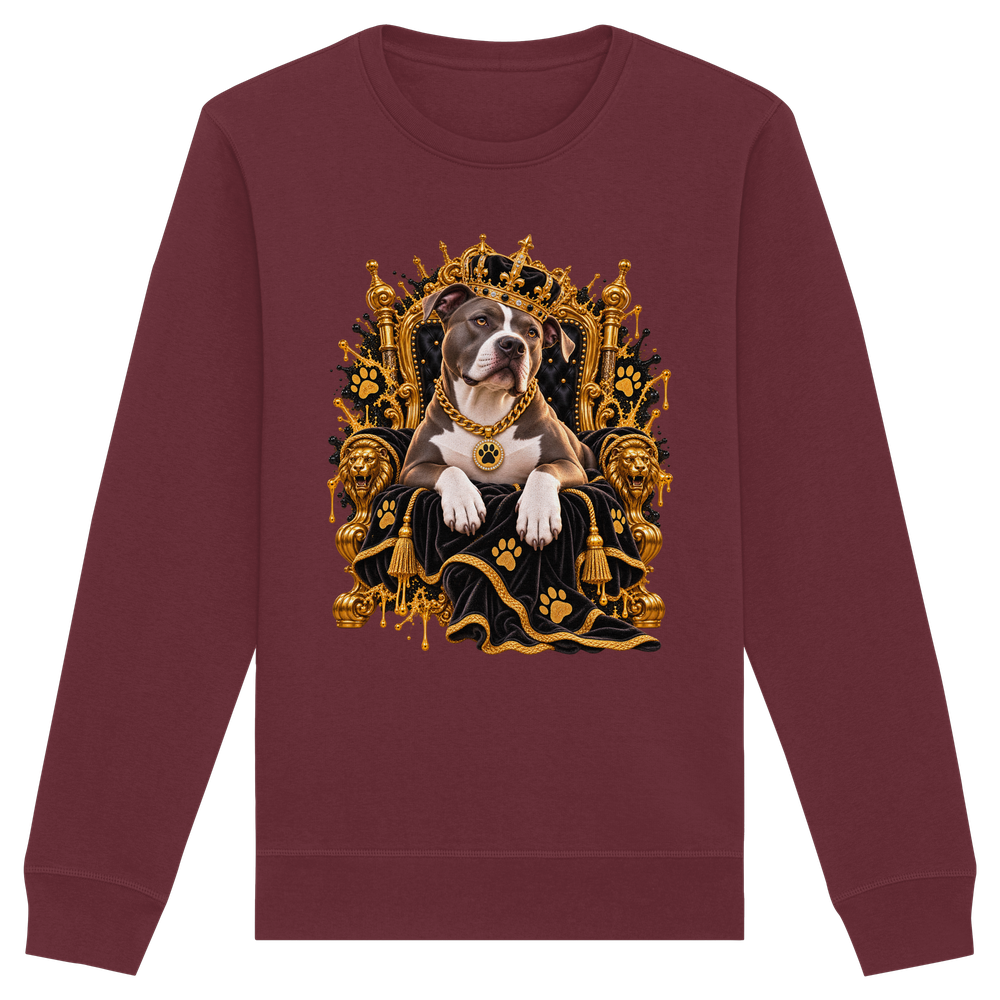 American Staffordshire Terrier - King - Organic Basic Unisex Sweatshirt – Bild 9