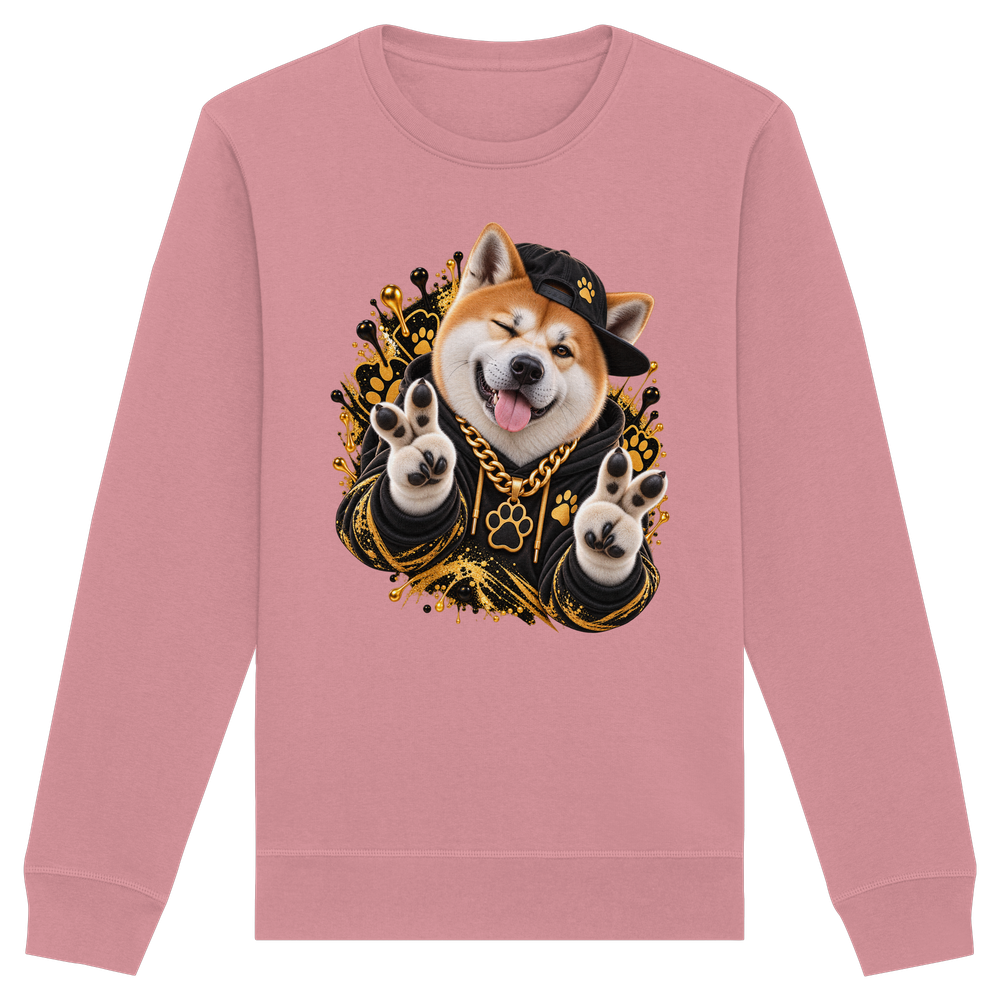 Akita - Funny - Organic Basic Unisex Sweatshirt – Bild 3
