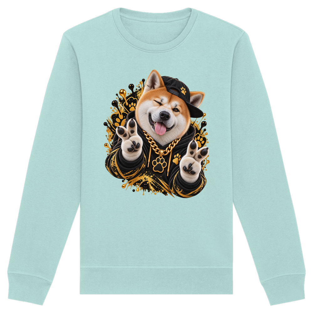 Akita - Funny - Organic Basic Unisex Sweatshirt – Bild 5