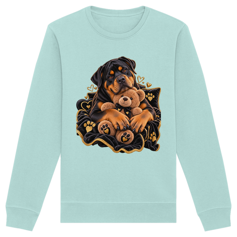 Rottweiler - Cuddle - Organic Basic Unisex Sweatshirt – Bild 8