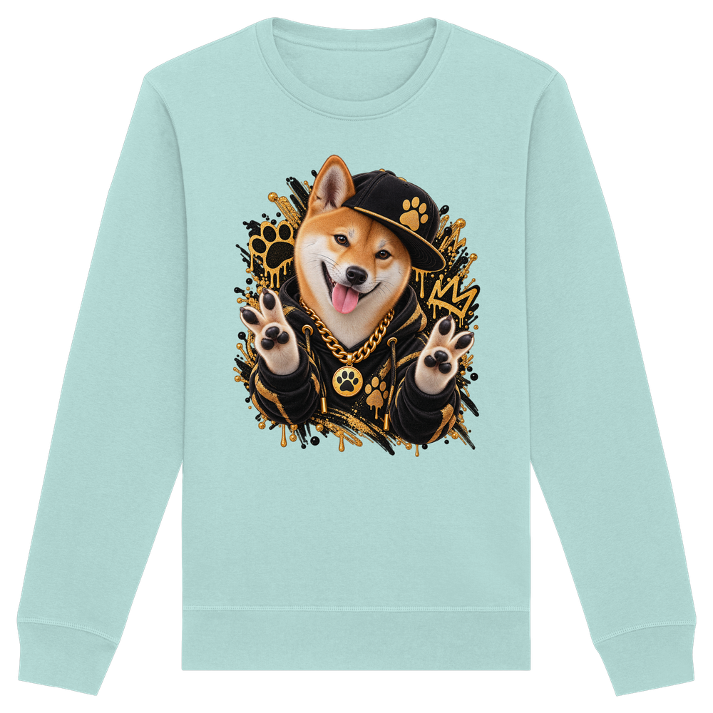 Shiba Inu - Funny - Organic Basic Unisex Sweatshirt – Bild 5