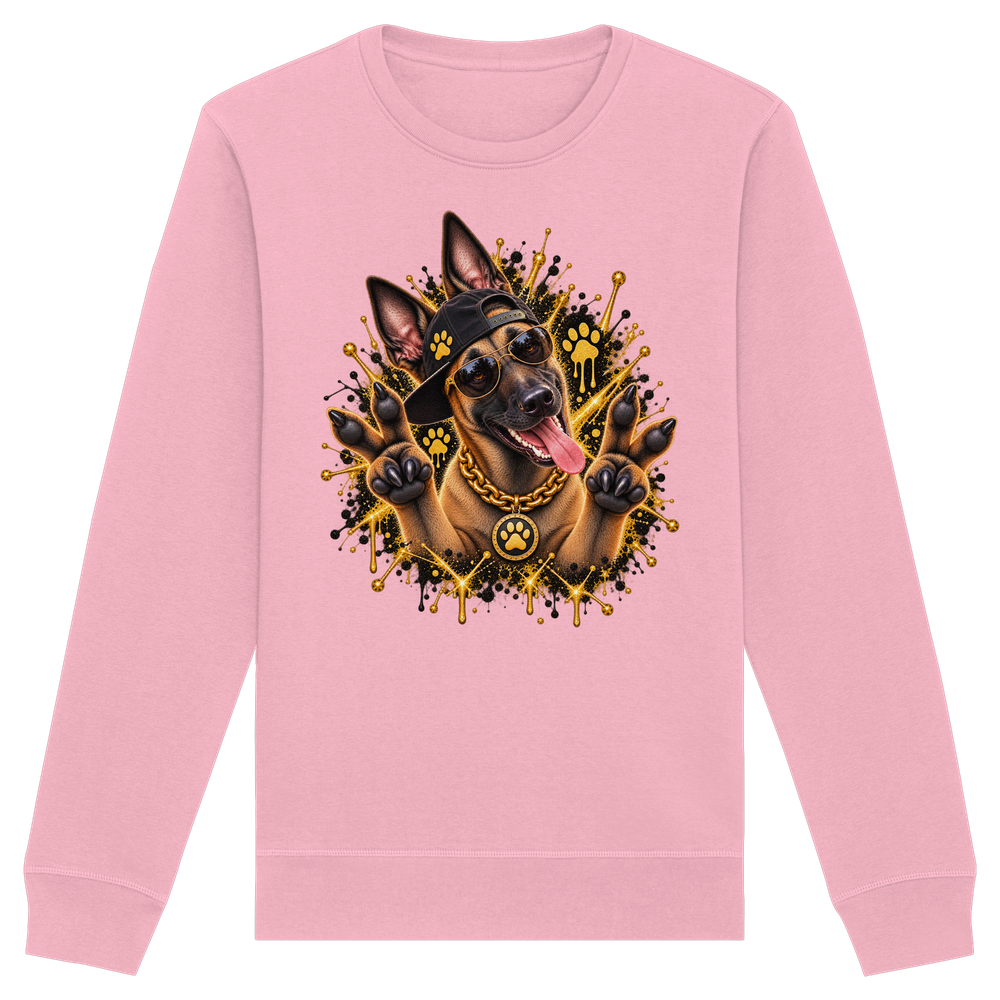 Malinois - Funny - Organic Basic Unisex Sweatshirt – Bild 6