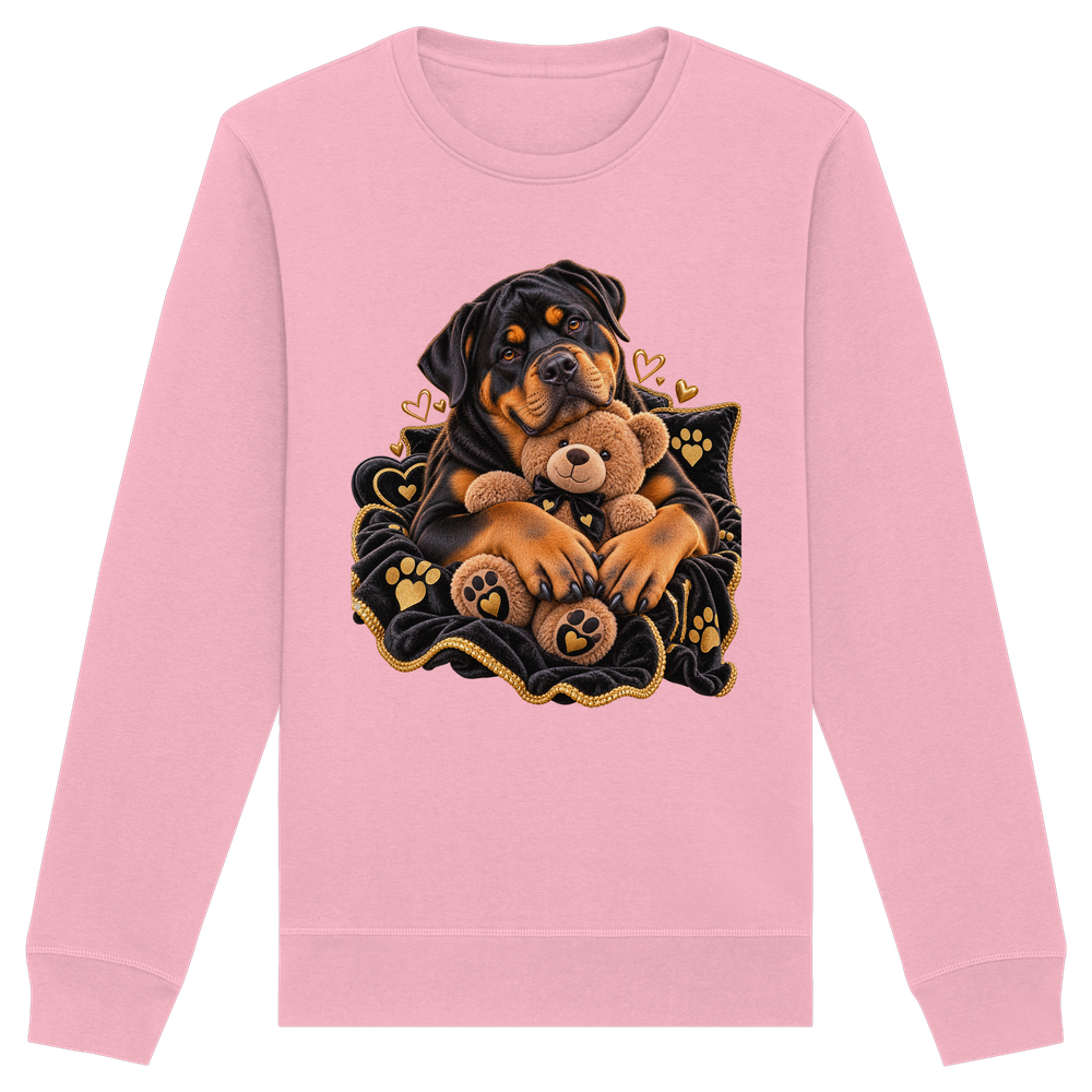 Rottweiler - Cuddle - Organic Basic Unisex Sweatshirt – Bild 5