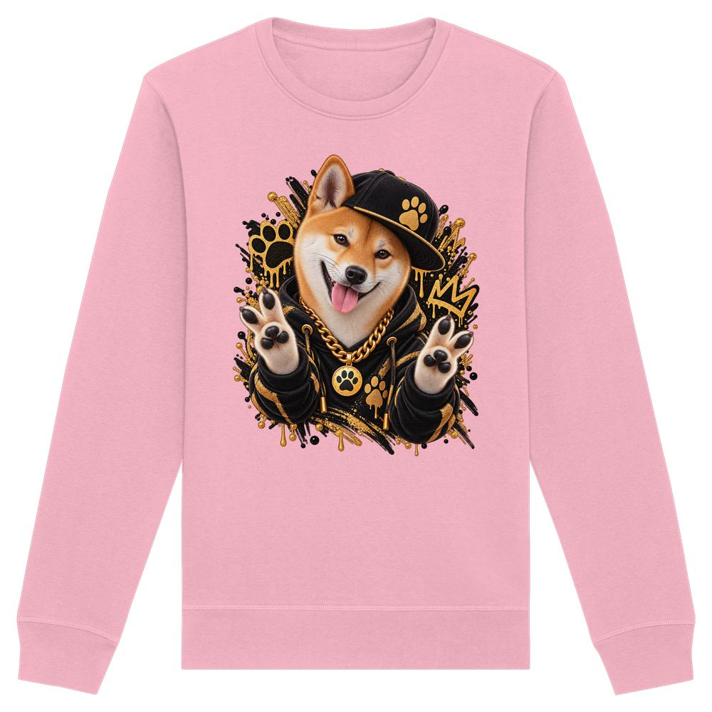 Shiba Inu - Funny - Organic Basic Unisex Sweatshirt – Bild 8