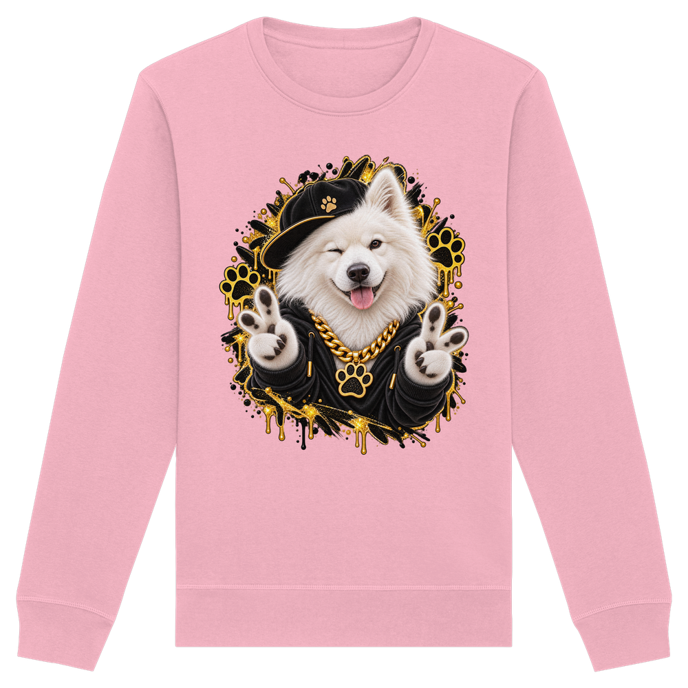 Samojede - Funny - Organic Basic Unisex Sweatshirt – Bild 6