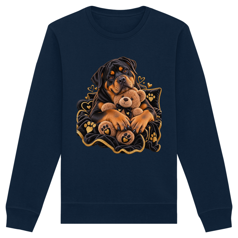 Rottweiler - Cuddle - Organic Basic Unisex Sweatshirt – Bild 10
