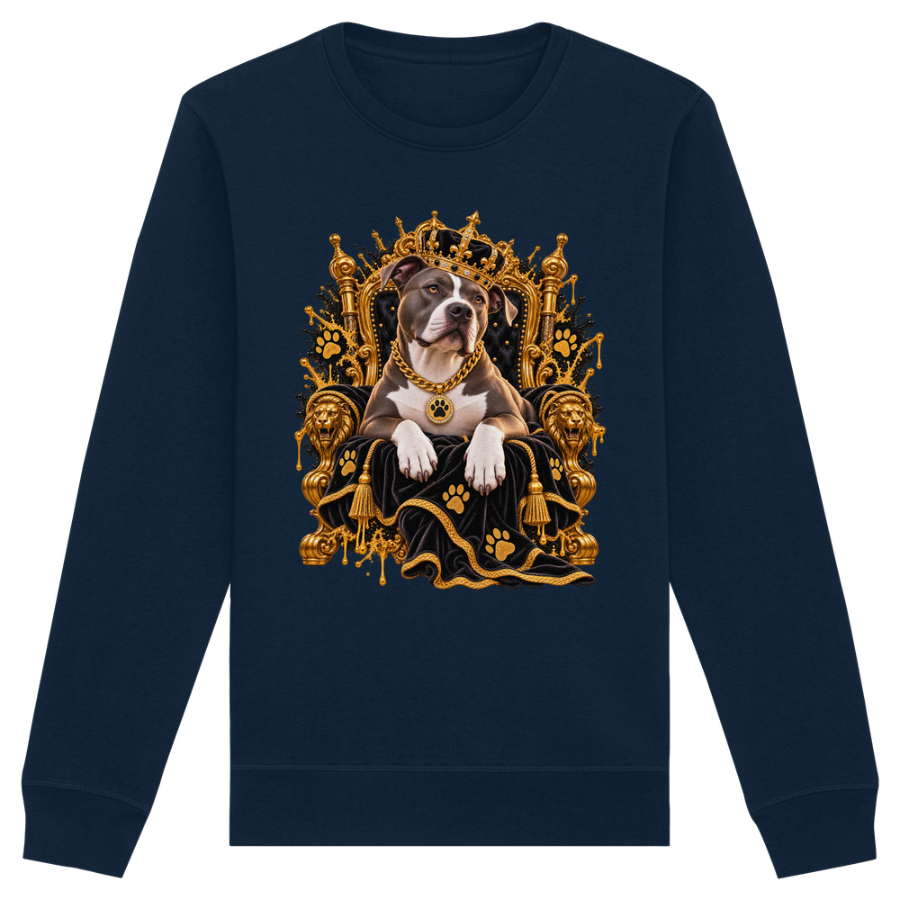 American Staffordshire Terrier - King - Organic Basic Unisex Sweatshirt – Bild 3