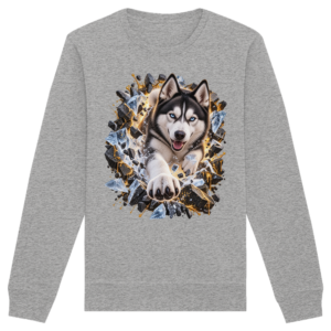 Husky - Breaking Through - Organic Basic Unisex Sweatshirt