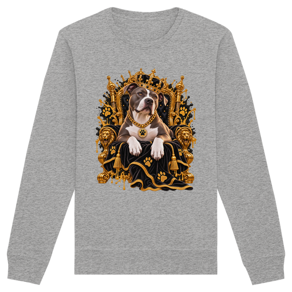 American Staffordshire Terrier - King - Organic Basic Unisex Sweatshirt – Bild 5