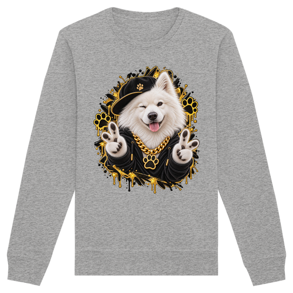 Samojede - Funny - Organic Basic Unisex Sweatshirt – Bild 9
