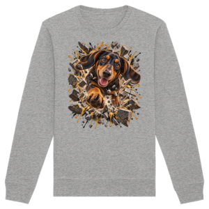 Dackel - Breaking Through - Organic Basic Unisex Sweatshirt