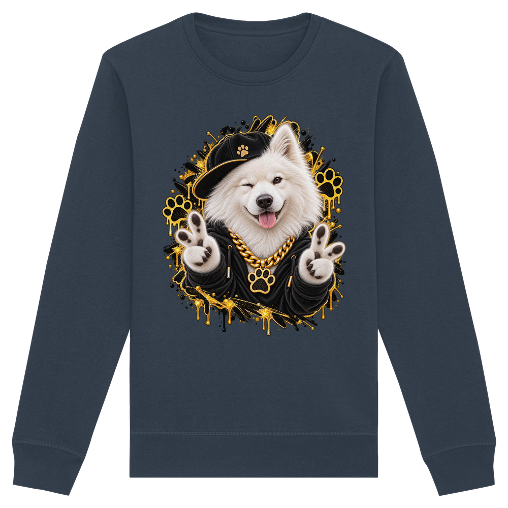 Samojede - Funny - Organic Basic Unisex Sweatshirt – Bild 7
