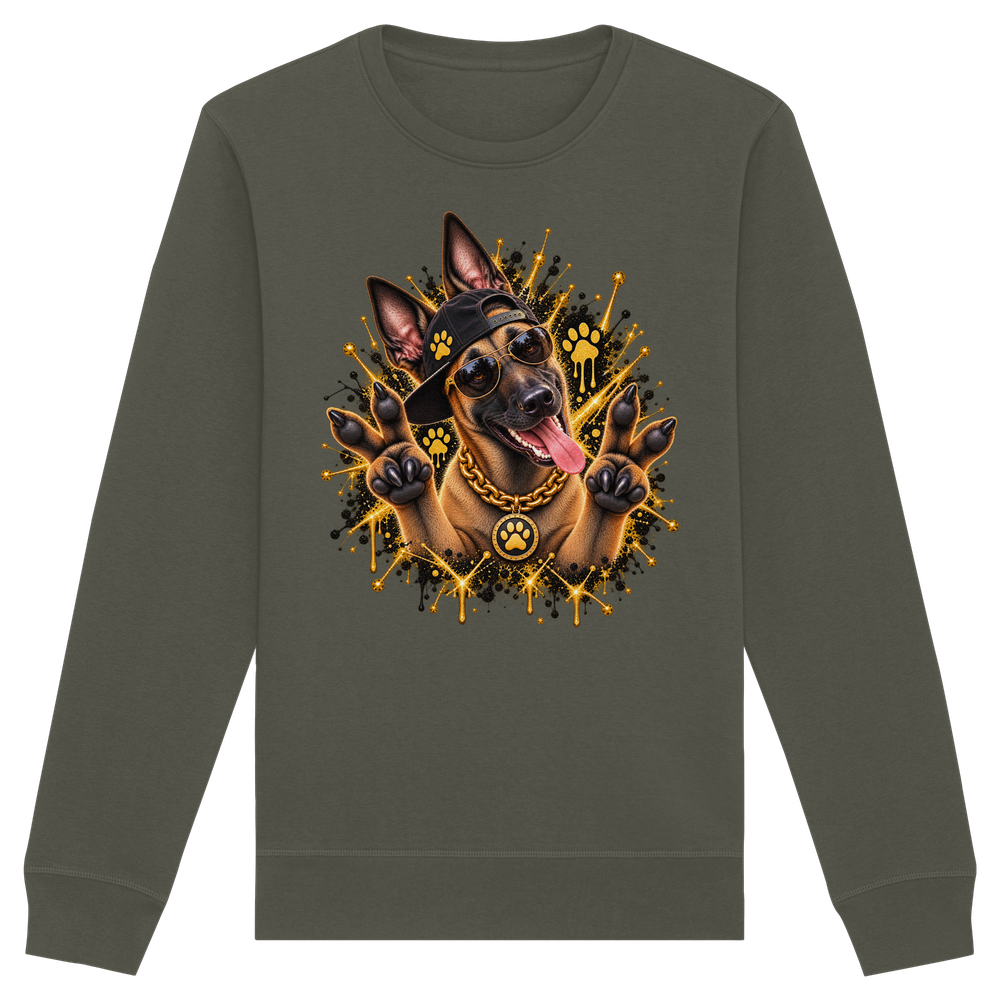 Malinois - Funny - Organic Basic Unisex Sweatshirt – Bild 5