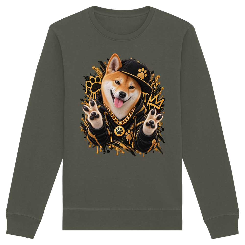 Shiba Inu - Funny - Organic Basic Unisex Sweatshirt – Bild 9