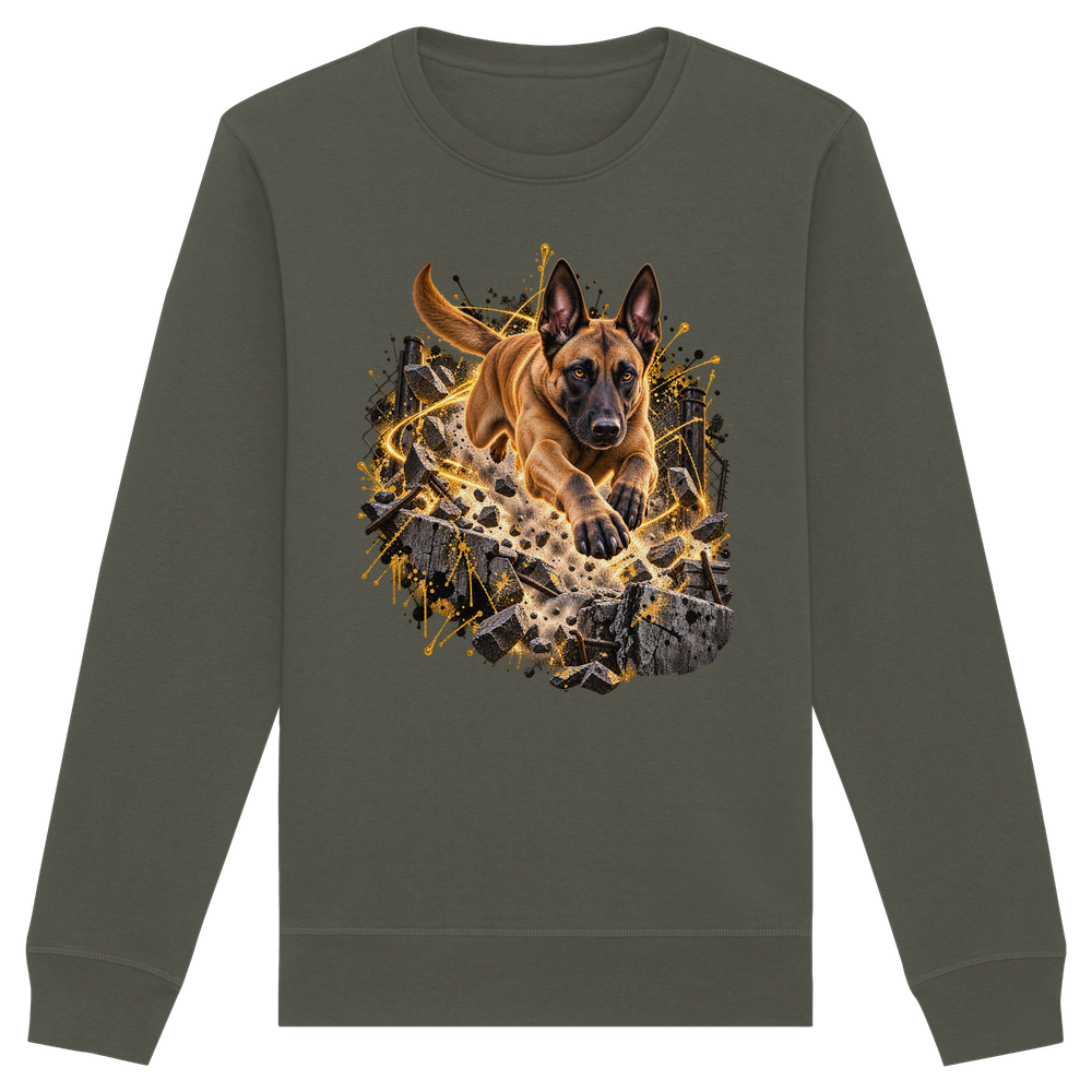 Malinois - Power - Organic Basic Unisex Sweatshirt – Bild 3
